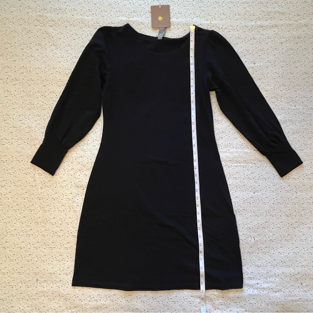 NWT Mata Traders Black Long-Sleeved Mini Dress - Picture 8 of 12